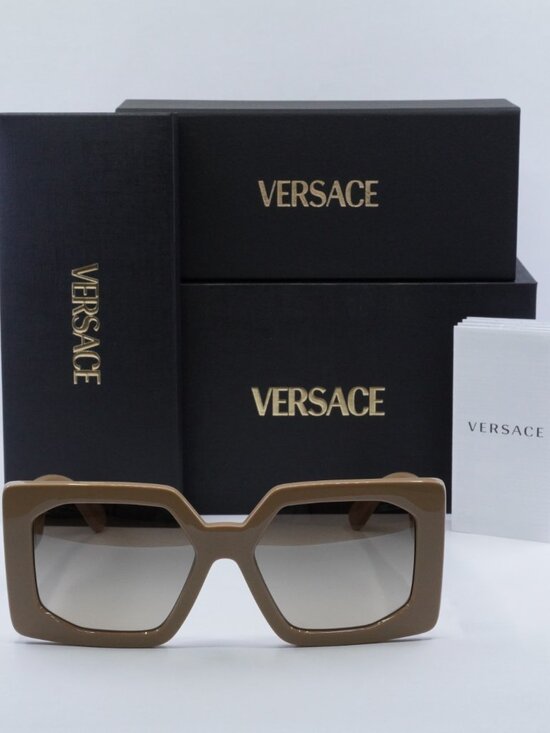 Versace VE4478U 549961 Square Sunglasses - Beige/Brown Gradient main image 5